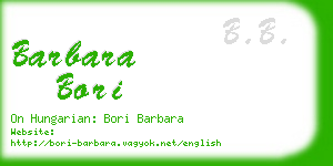 barbara bori business card